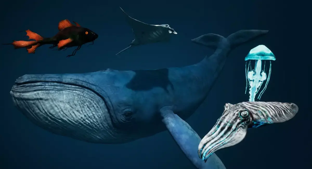 Sea Creature Pack Low-poly 3D model