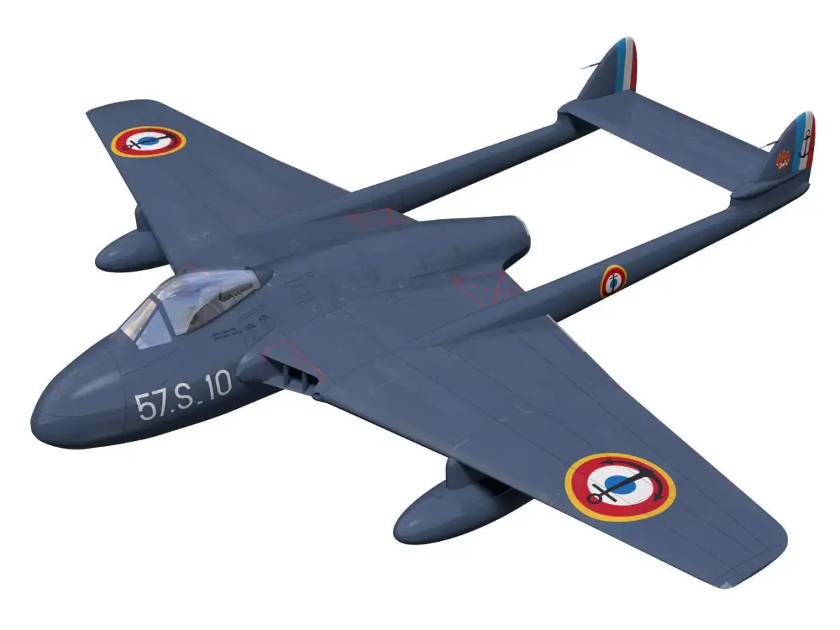 de Havilland DH100 Vampire FB Mk5 3D model get
