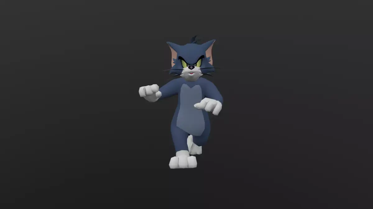 TOMC-014 Tom Running Panic In Place Low-poly 3D model