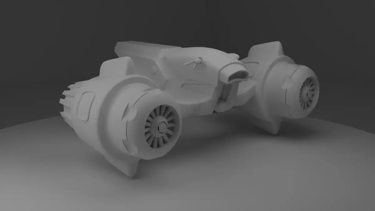 moto futurista  Free 3D model