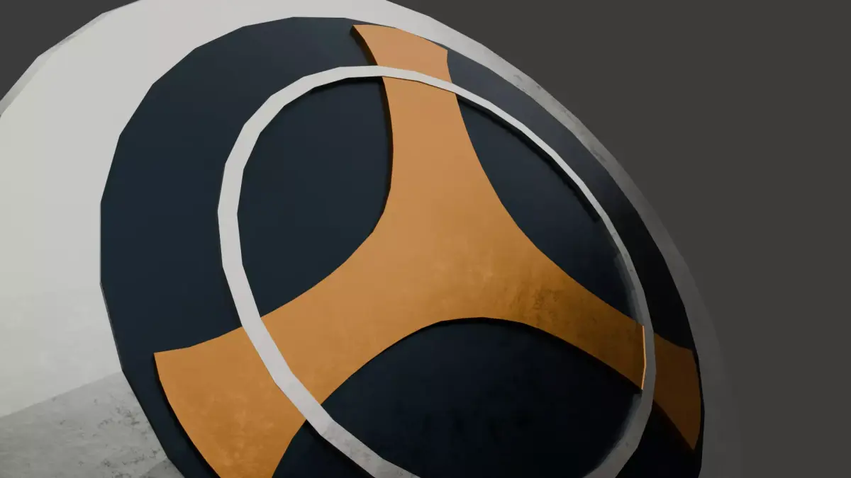 Taskmaster Shield Free low-poly 3D model