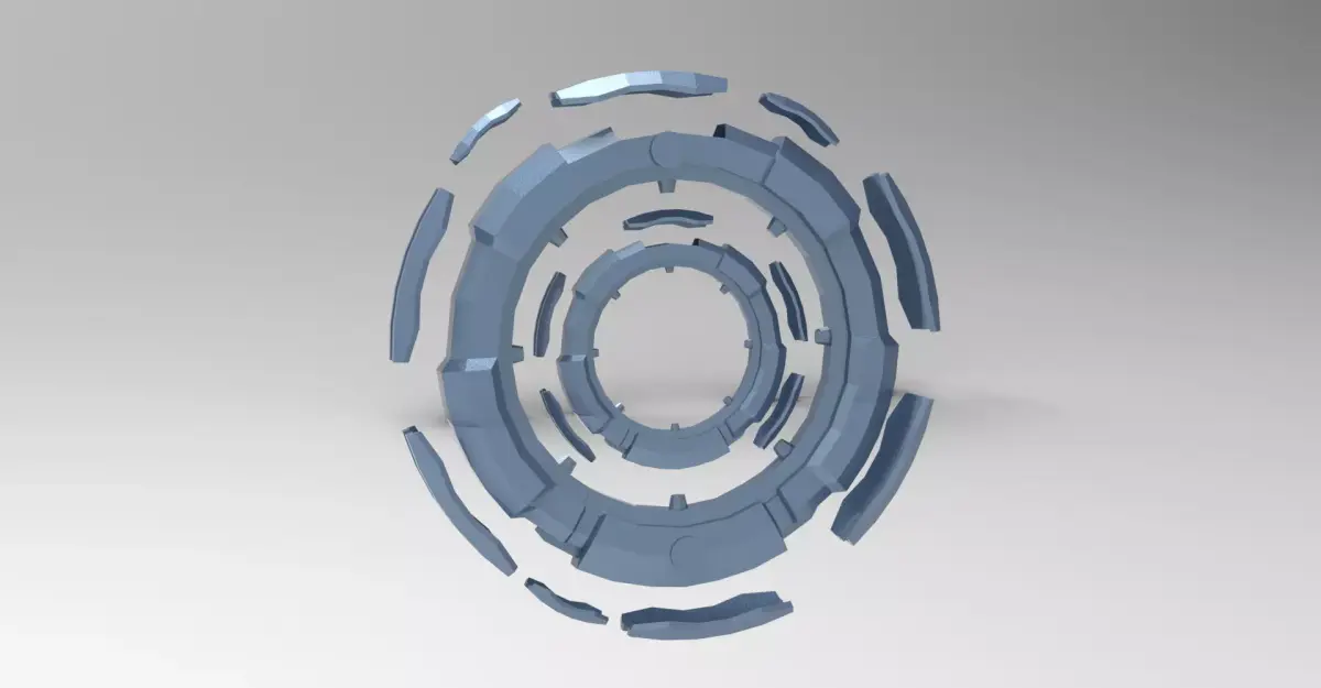 Sci Fi Portal Gateway 1 3D model