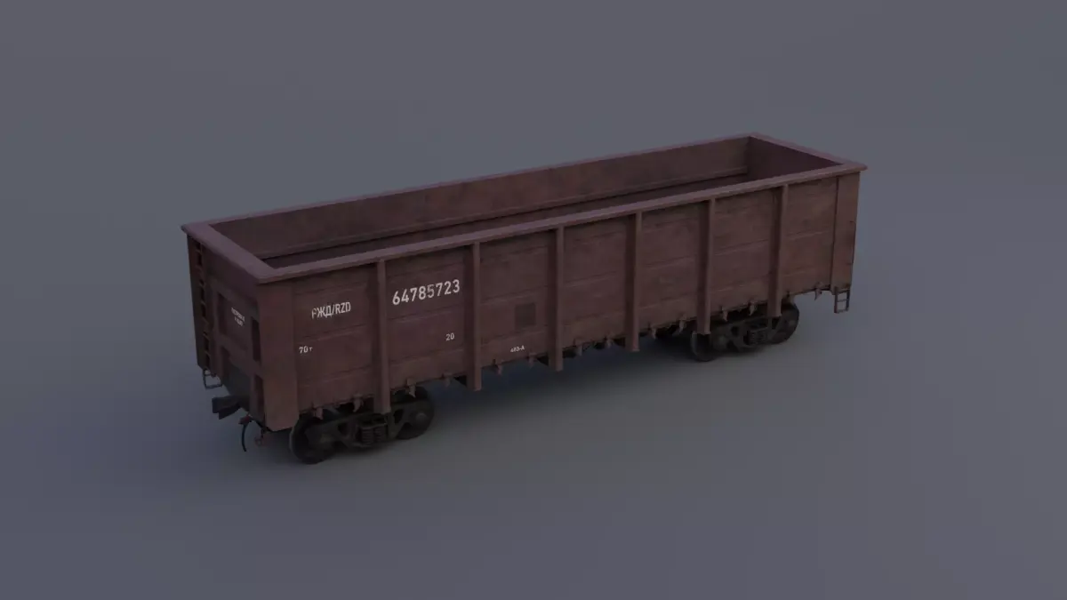 Open wagon 3D model