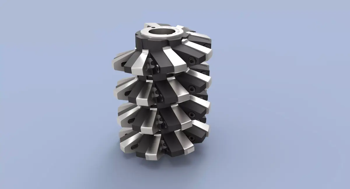 Hob with removable teeth m 36 3D model