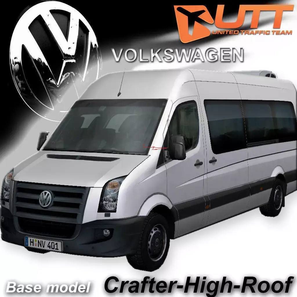 Volkswagen Crafter High Roof  Low-poly 3D model