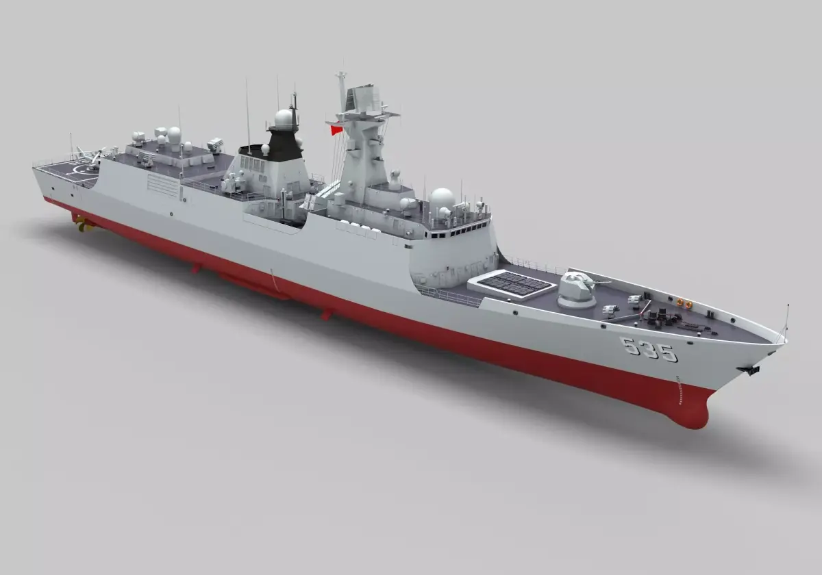 Chinese Navy Type 054A Jiangkai Frigate 3D model
