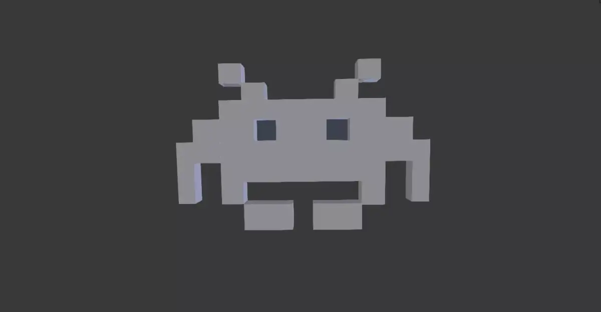 The Space Invaders Enemy Free 3D model