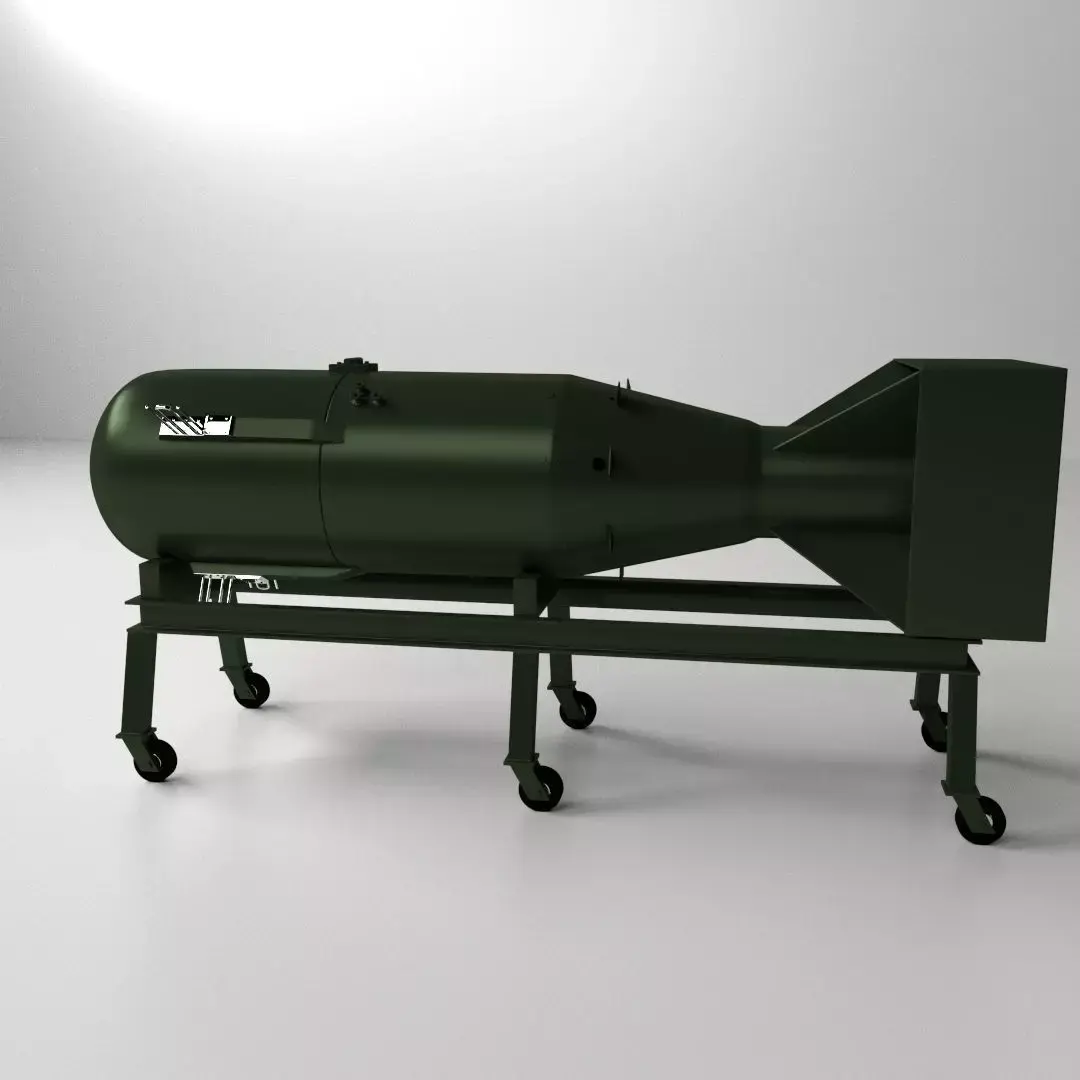 Little Boy Atomic Bomb 3D model get