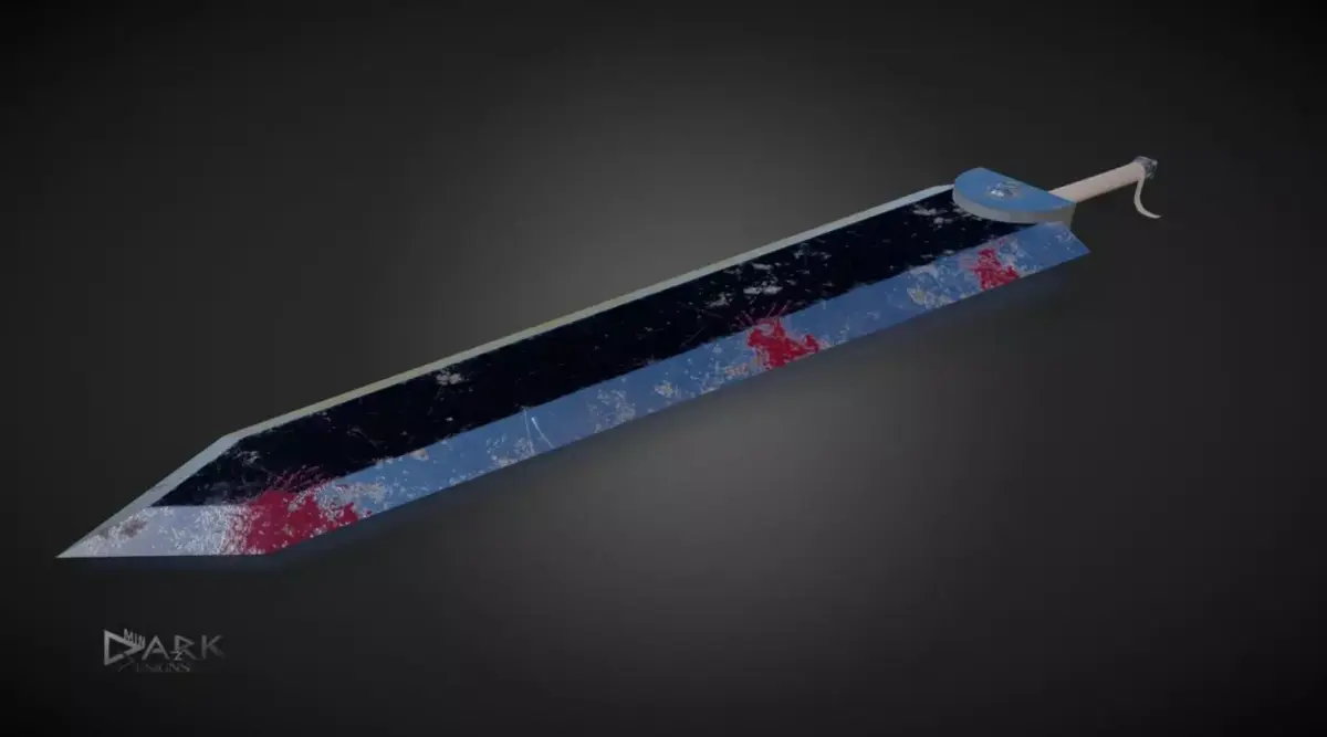 Berserk Sword Dragonslayer  Low-poly 3D model