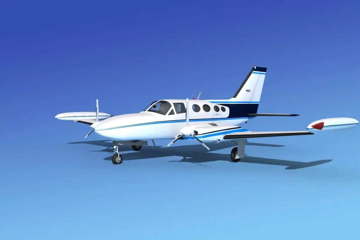 Cessna 421 Golden Eagle V07 3D model