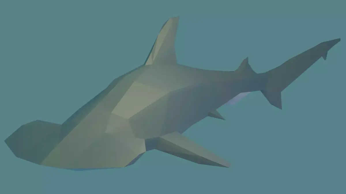 Hammerhead Shark Free low-poly 3D model