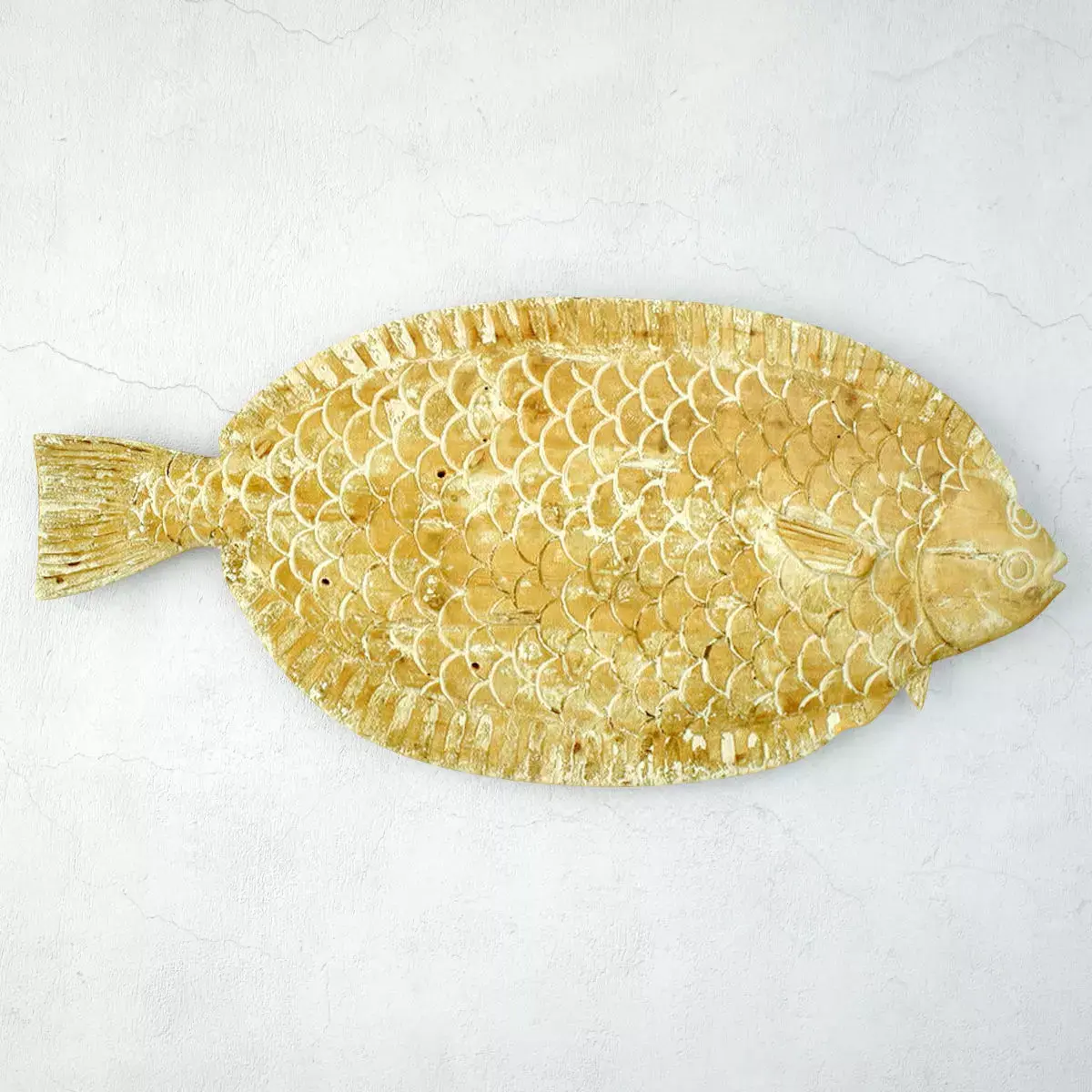 Monumental American Country Style Hanging Fish Sculpture 3D model
