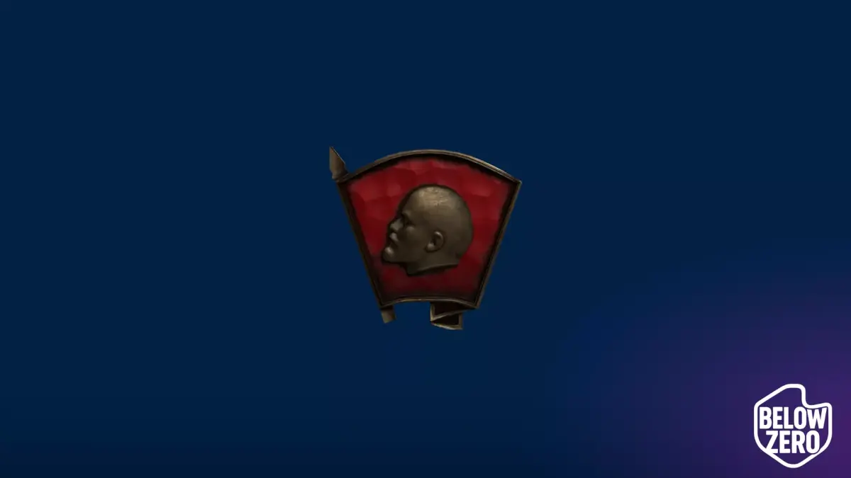Lenin Badge Low-poly 3D model