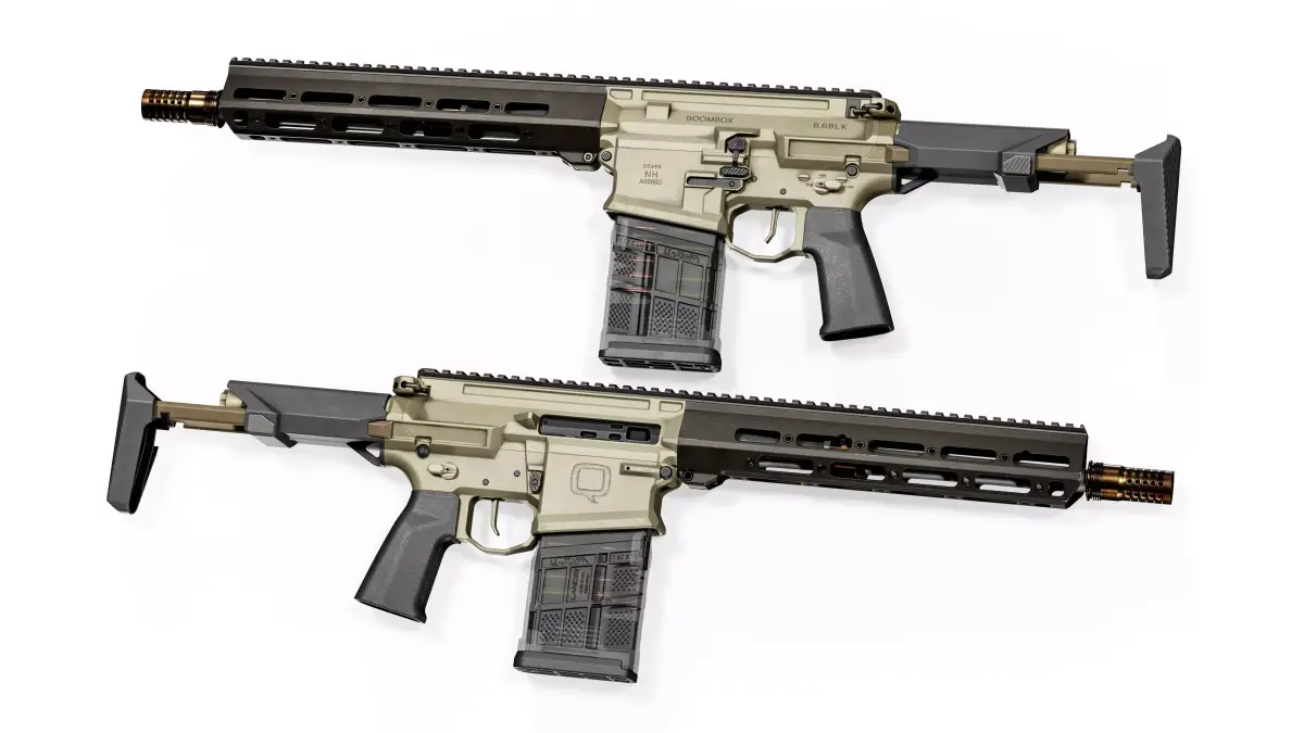 Q BOOMBOX 8 6 BLK RIFLE Low-poly 3D model