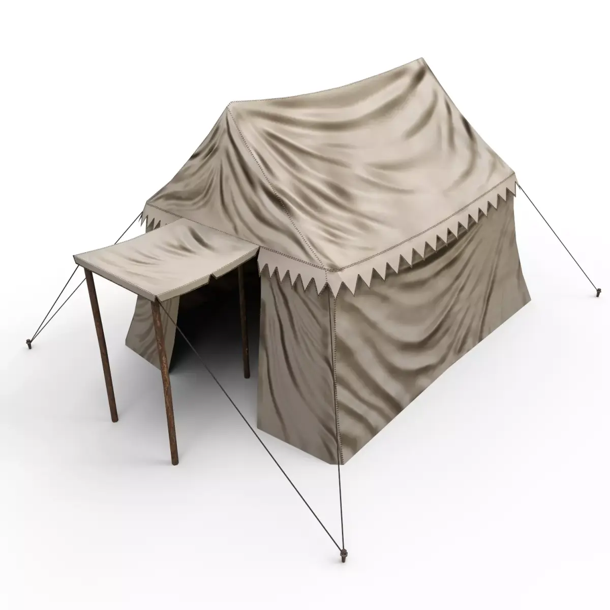 Big Tent Low-poly 3D model
