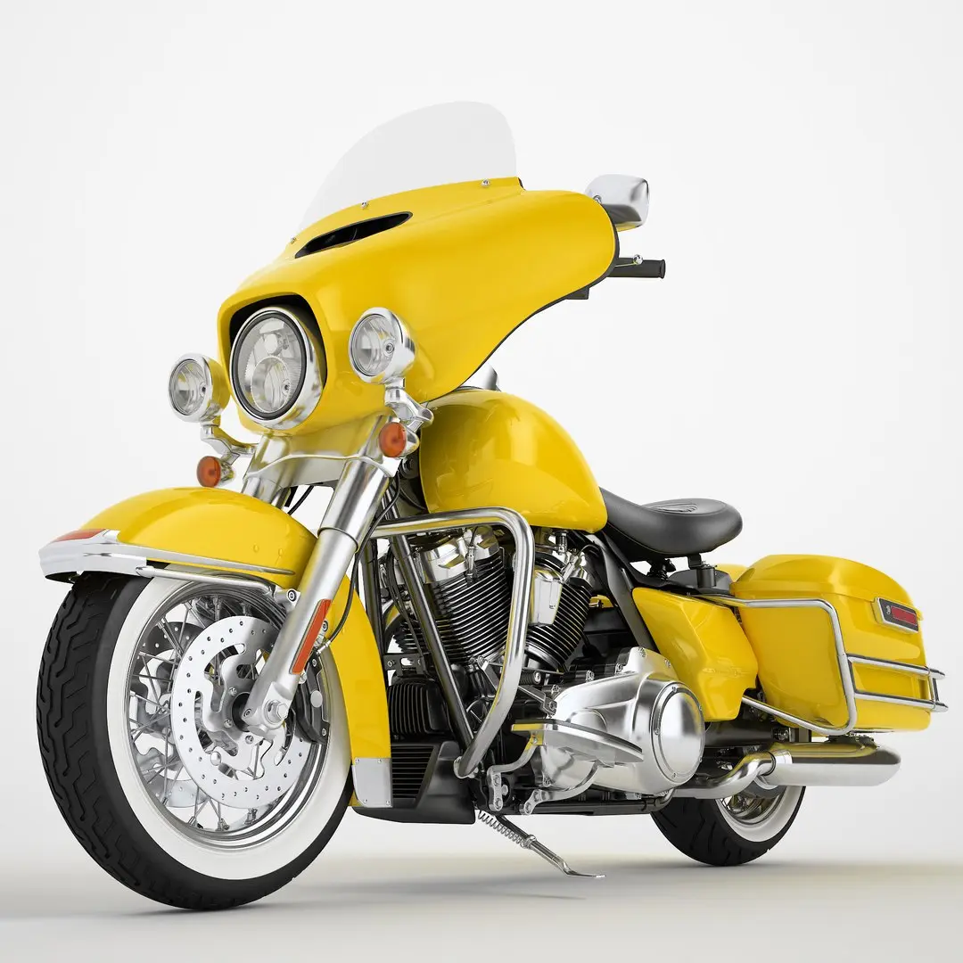 Classic Motorcycle 02 3D model