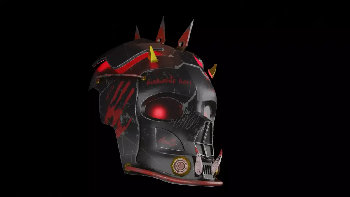 devil mask  cyberpunk 3D model