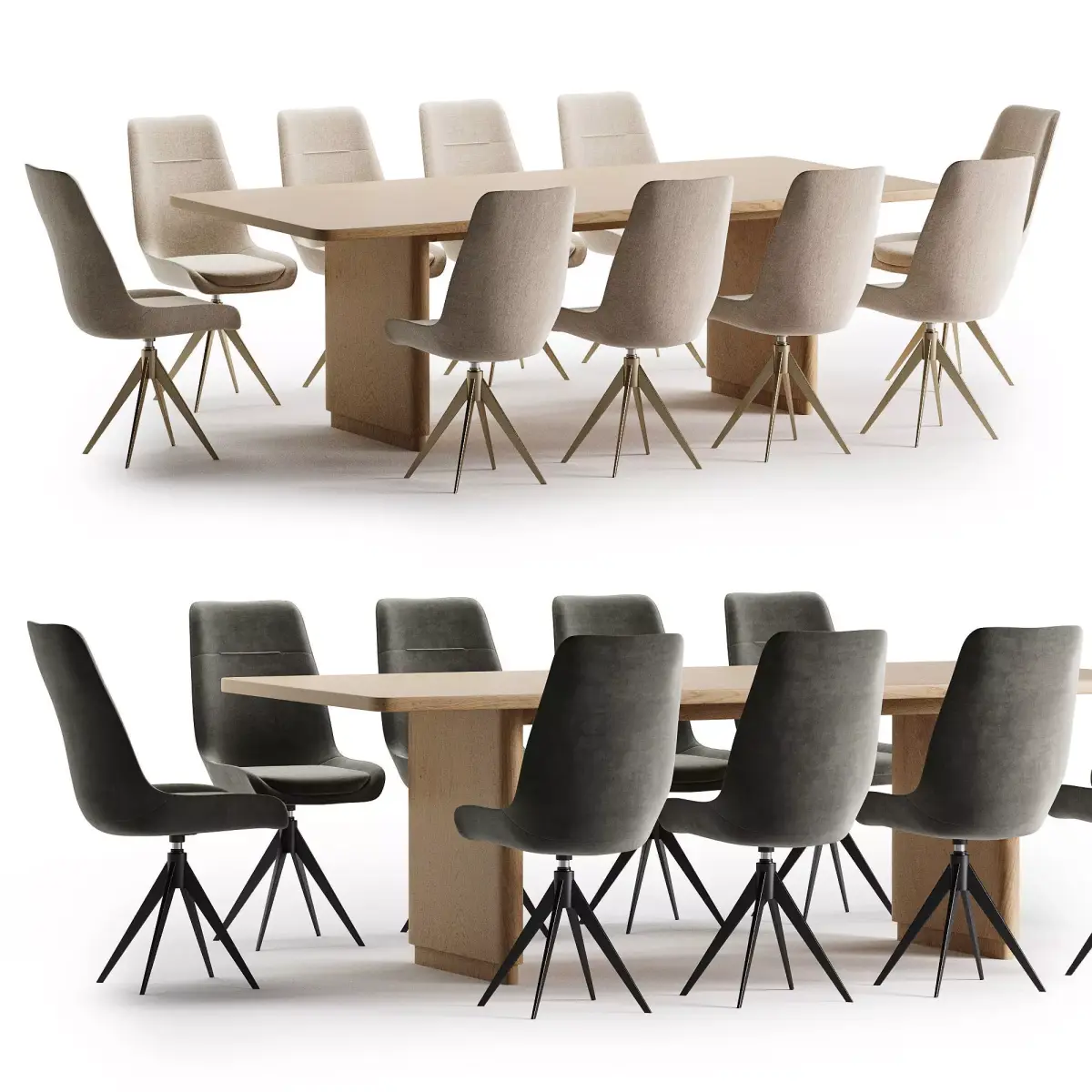 odaus Chair rina table 3D model