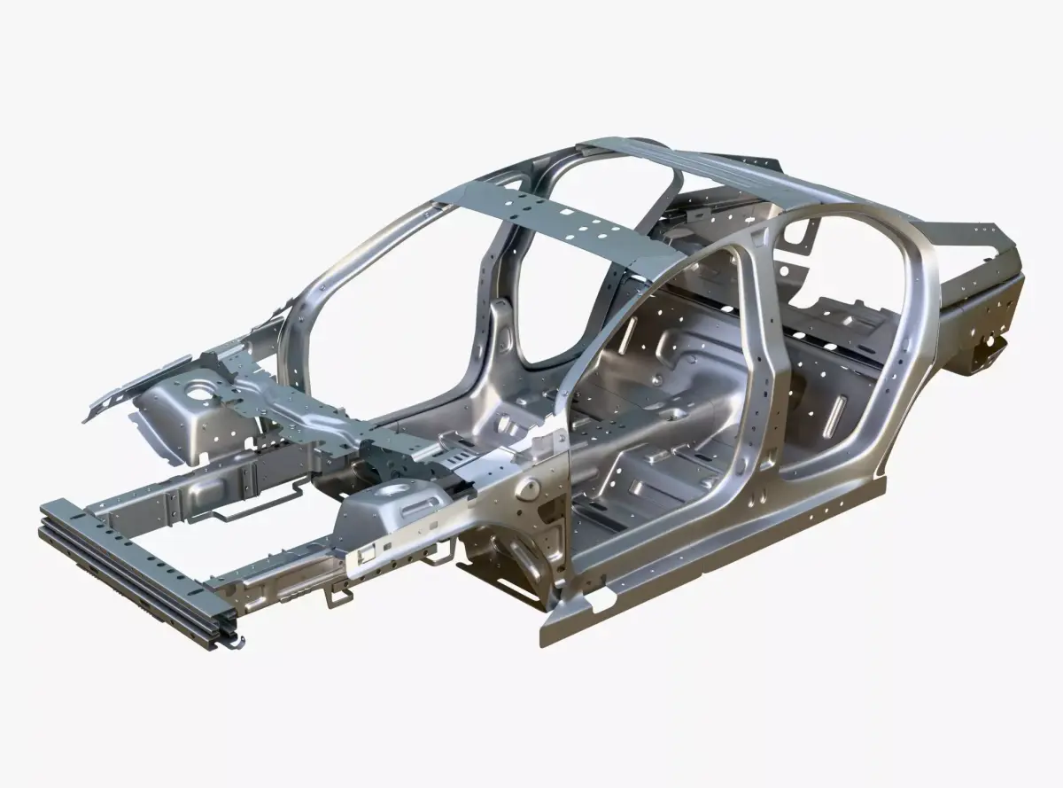 Car Frame Body Liftback Sedan M1 3D model