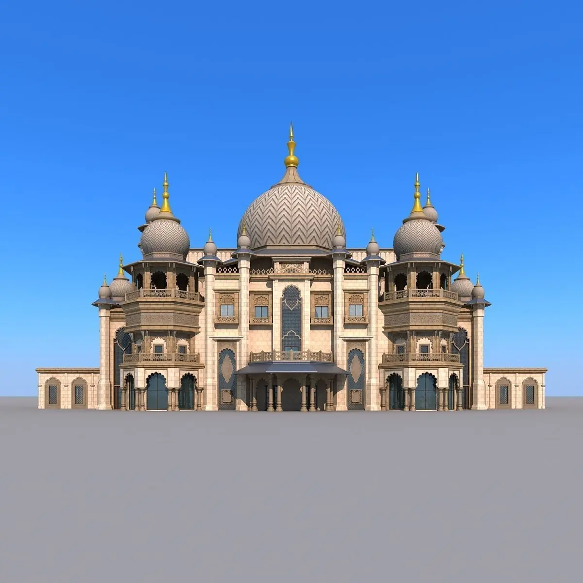 Indian temple 3D model