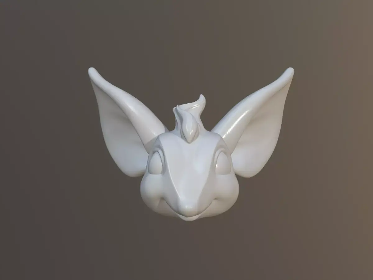 Punk Rat Head 3D model
