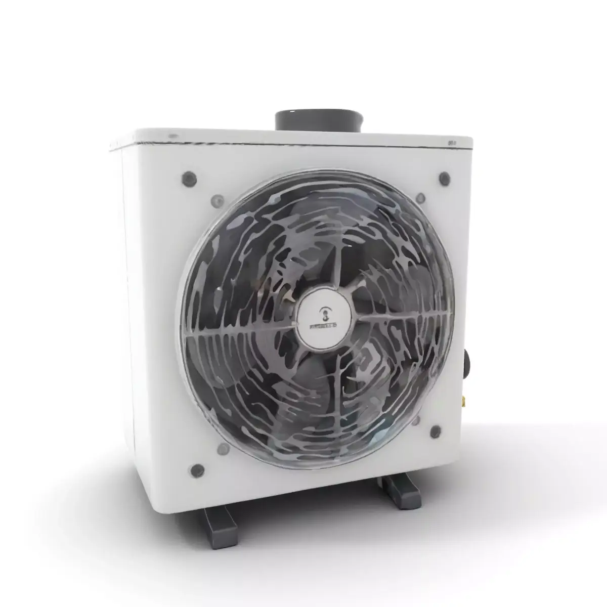 Industrial Air Conditioner Model Pack with Detailed Features Low-poly 3D model