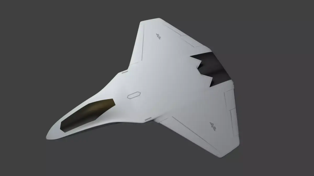 Sixth generation stealth fighter Light and Smart 3D model
