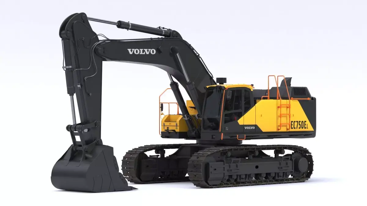 Volvo EC750E Large Crawler Excavator 3D model