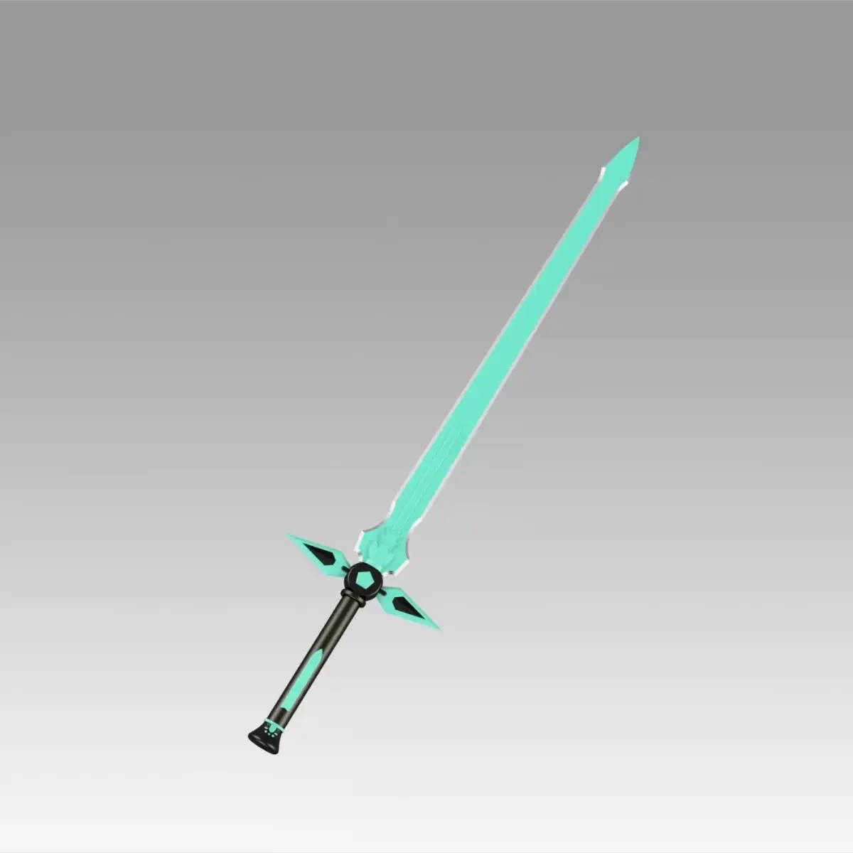 Sao Kirtos Dark Repulser Sword cosplay prop weapon 3D model