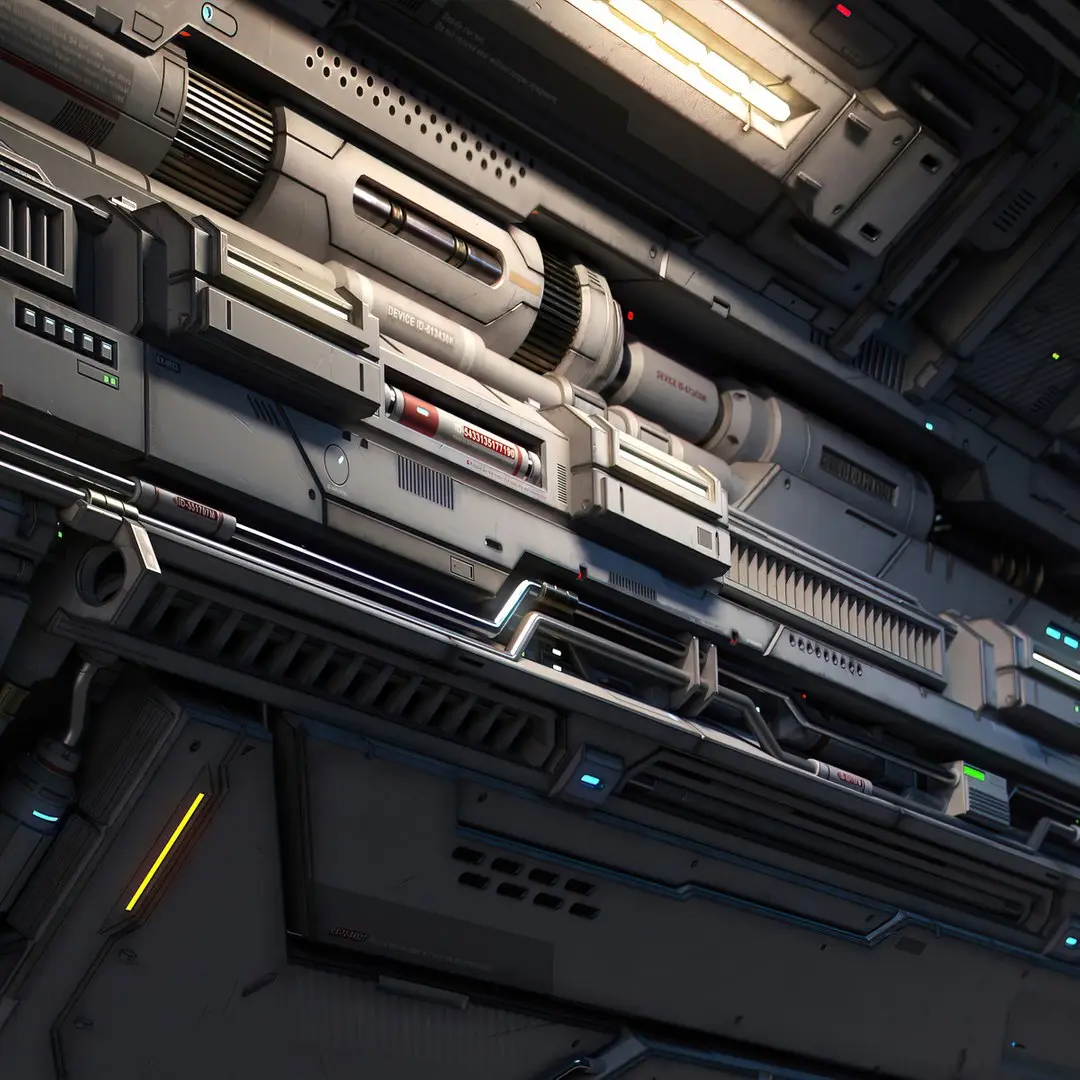 Sci-Fi Architecture Panels Pack vol 02-PBR 3D model