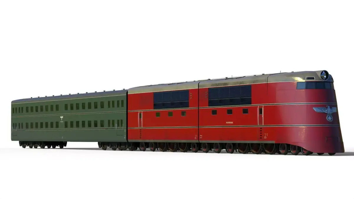Breitspurbahn locomotive henschel 3D model purchase