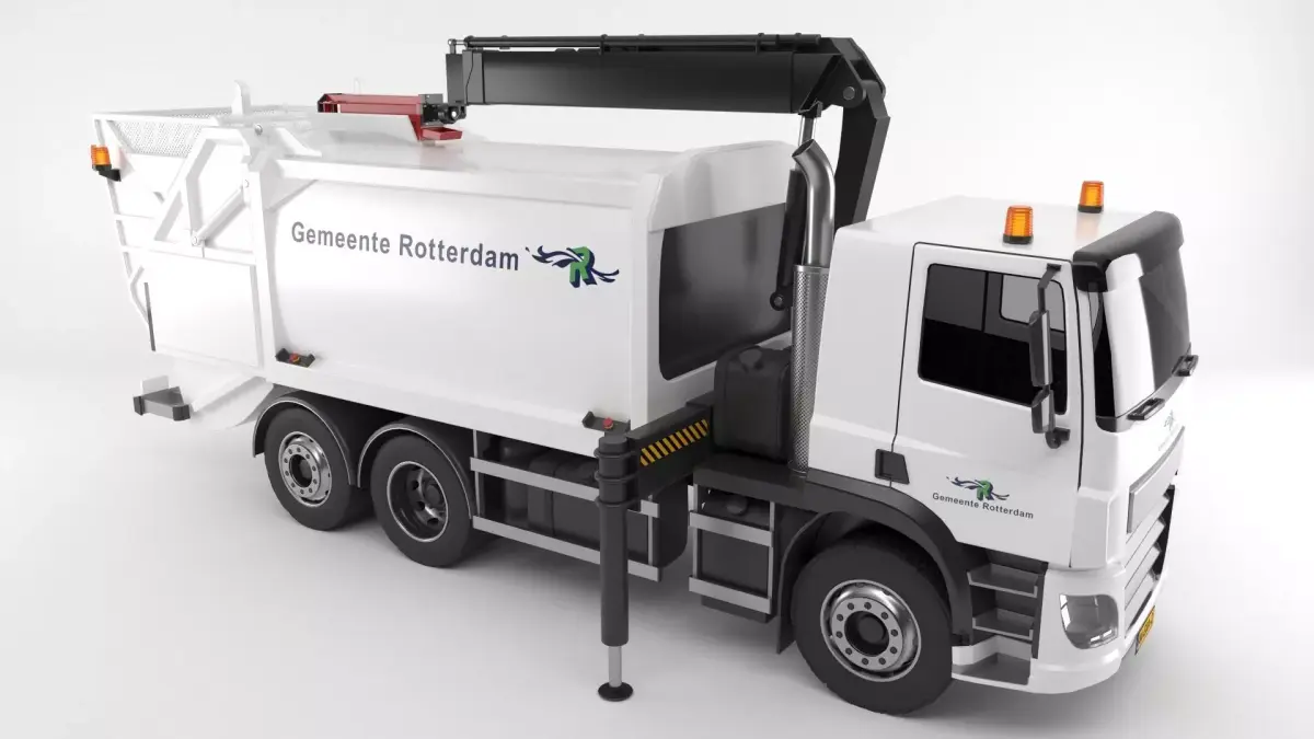 Dutch Garbage truck 3D model