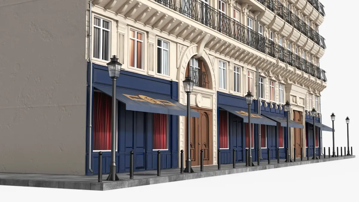 Parisian Street 3D model