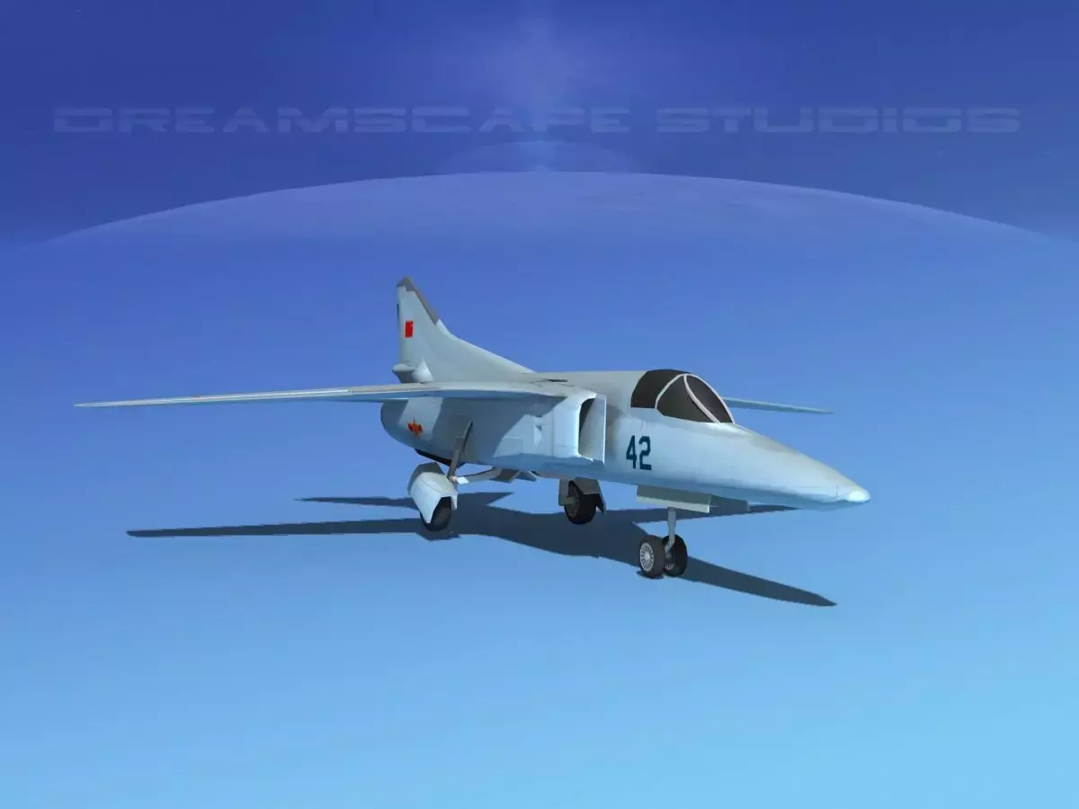 Mig-27 Flogger LP China Low-poly 3D model