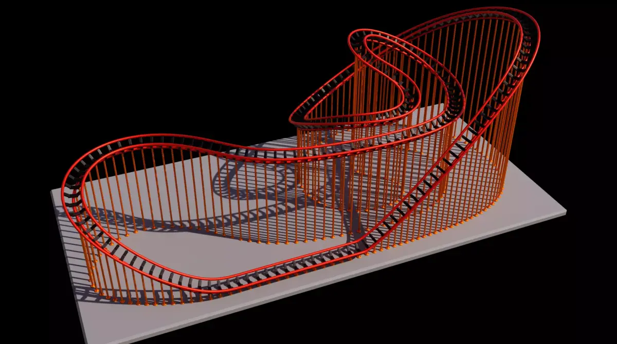 roller coaster 3D print model