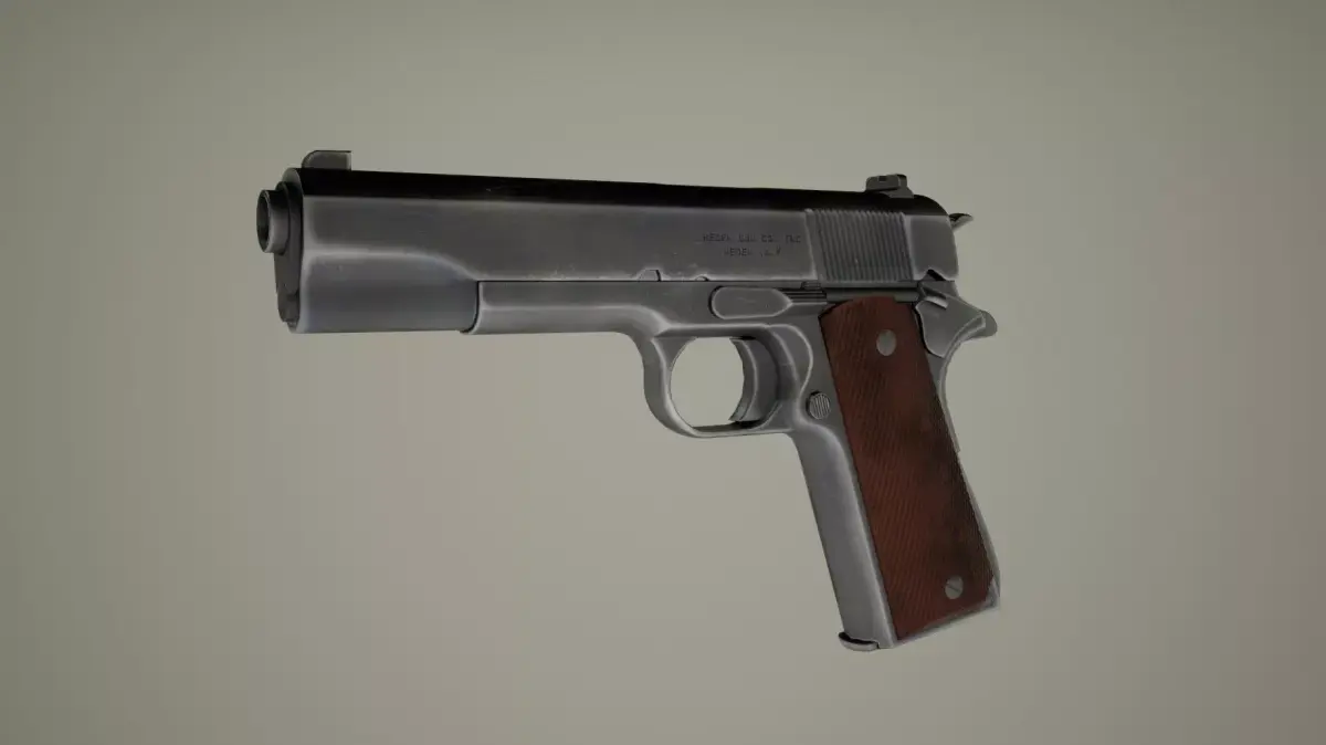 Pistol  M1911 Low-poly 3D model