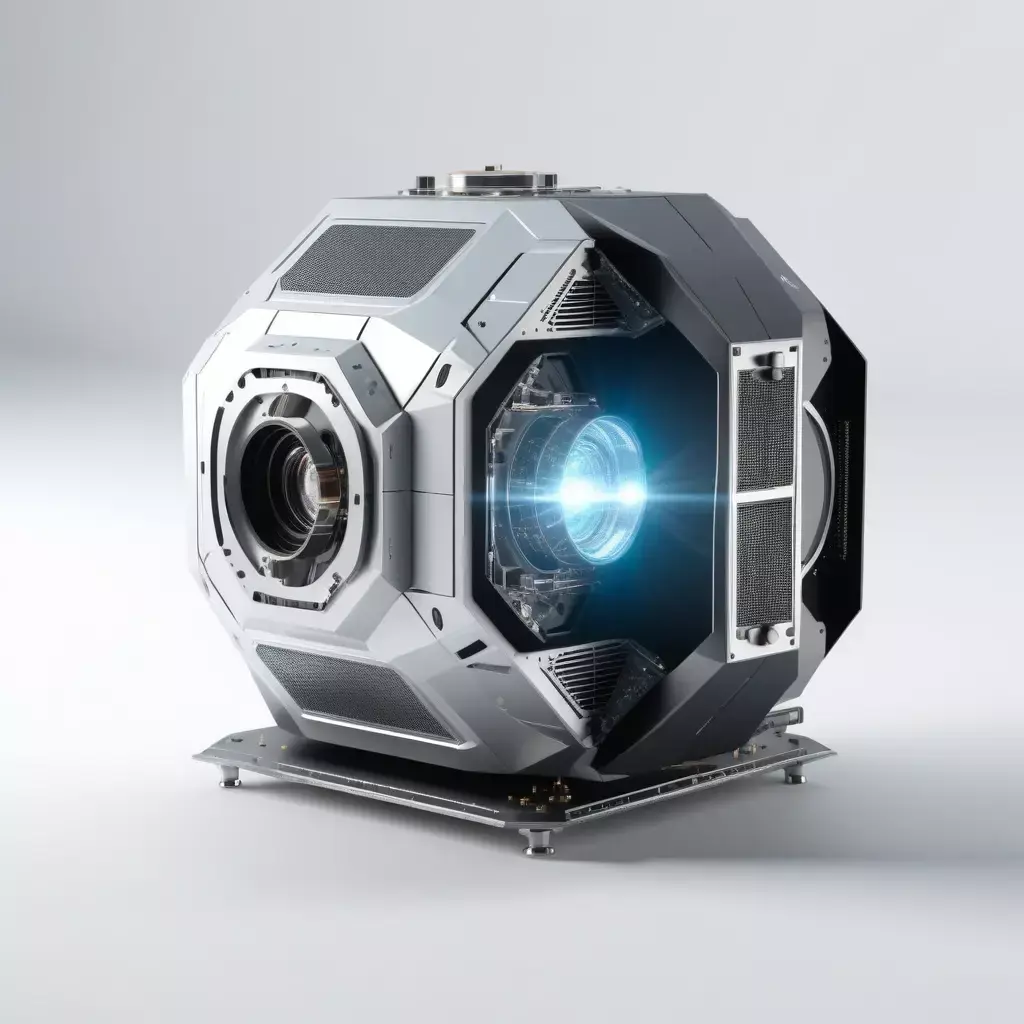 Futuristic Holographic Projector Damaged 3D model