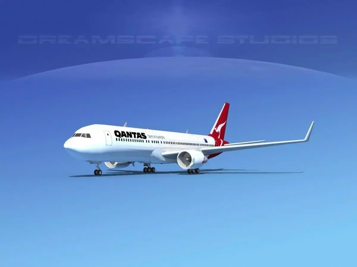 Boeing 767-300 Qantas 3D model
