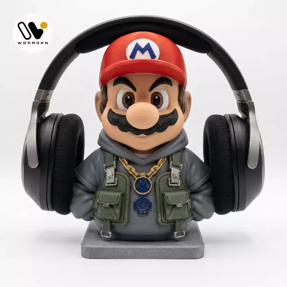 Mario Headset Holder STL   Multi Part Resin 3D print model
