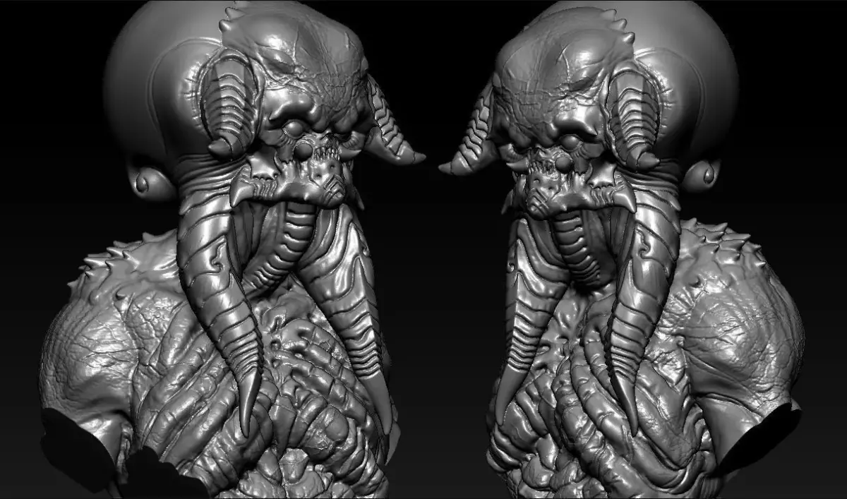 Monster BUST Free 3D print model