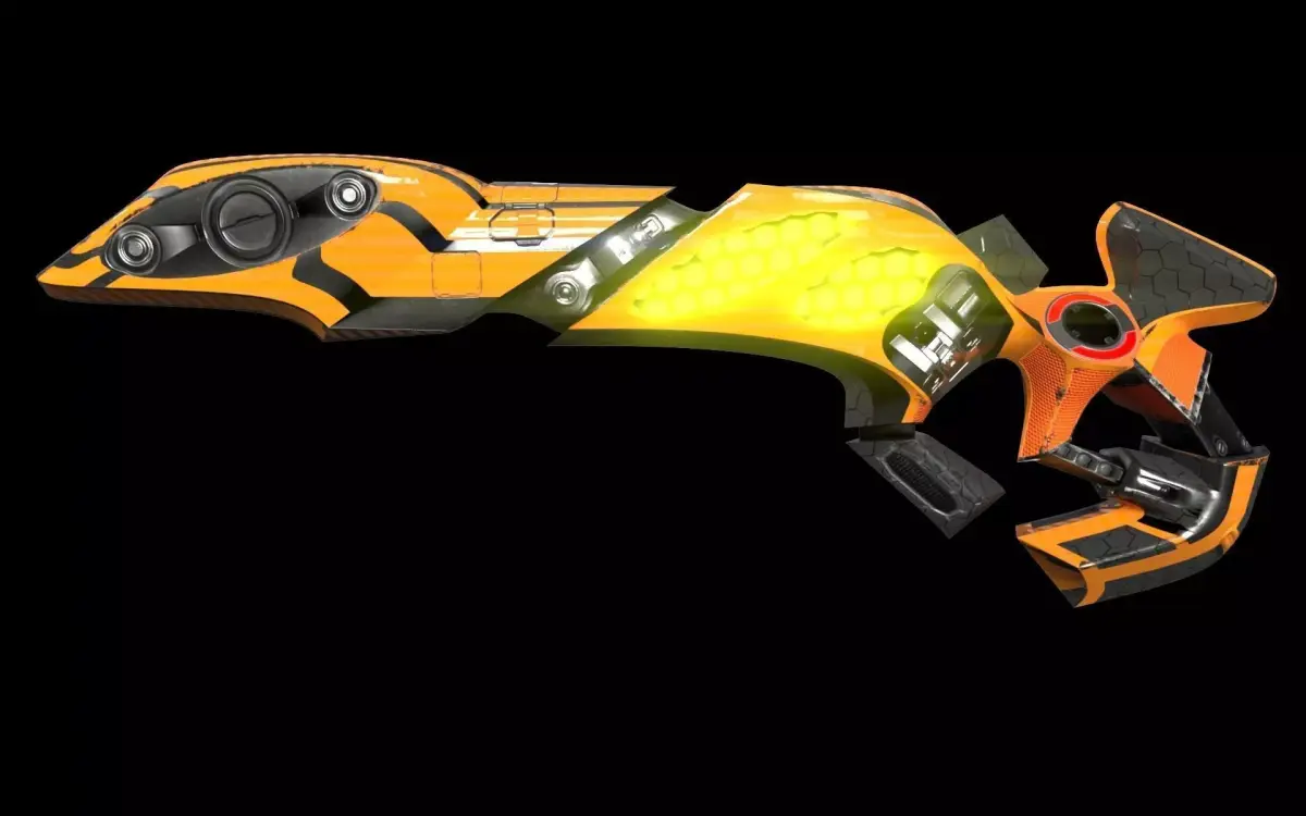SCIFI Weapon  Low-poly 3D model