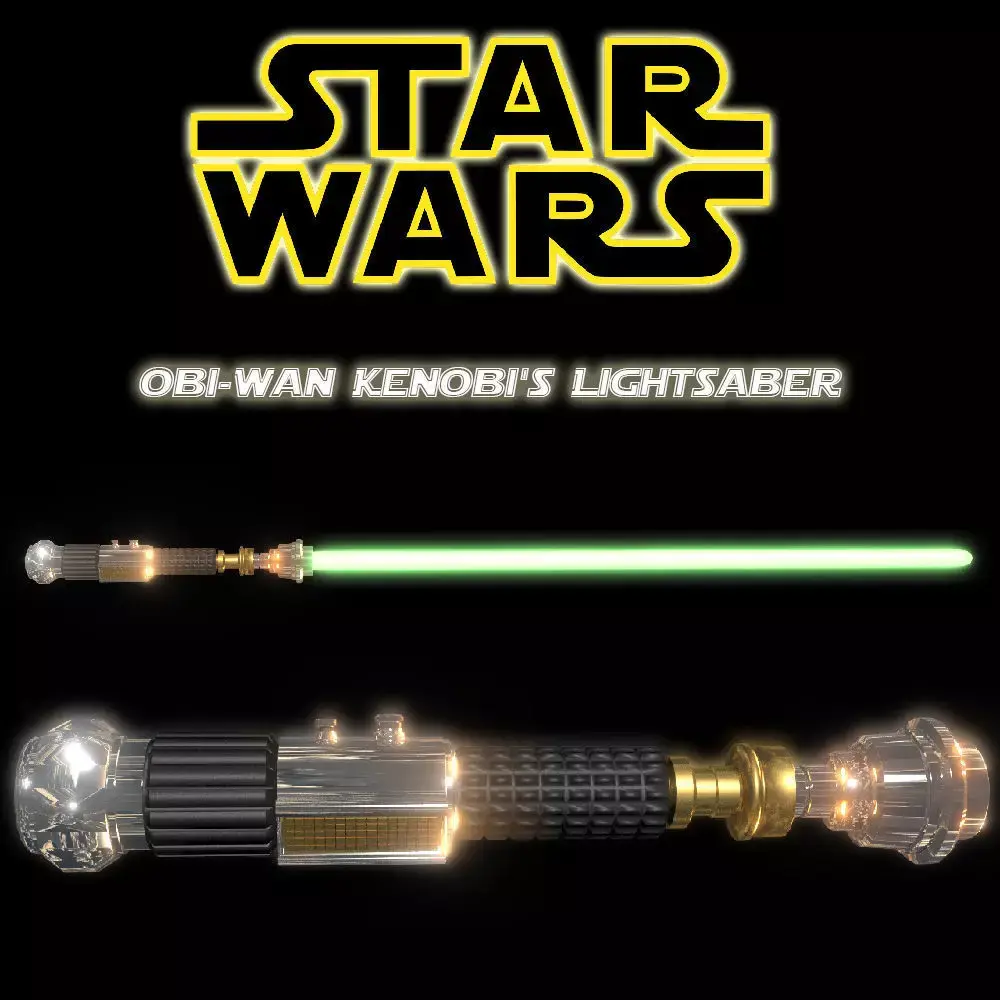 Lightsaber     Obi Wan Kenobi Free 3D model