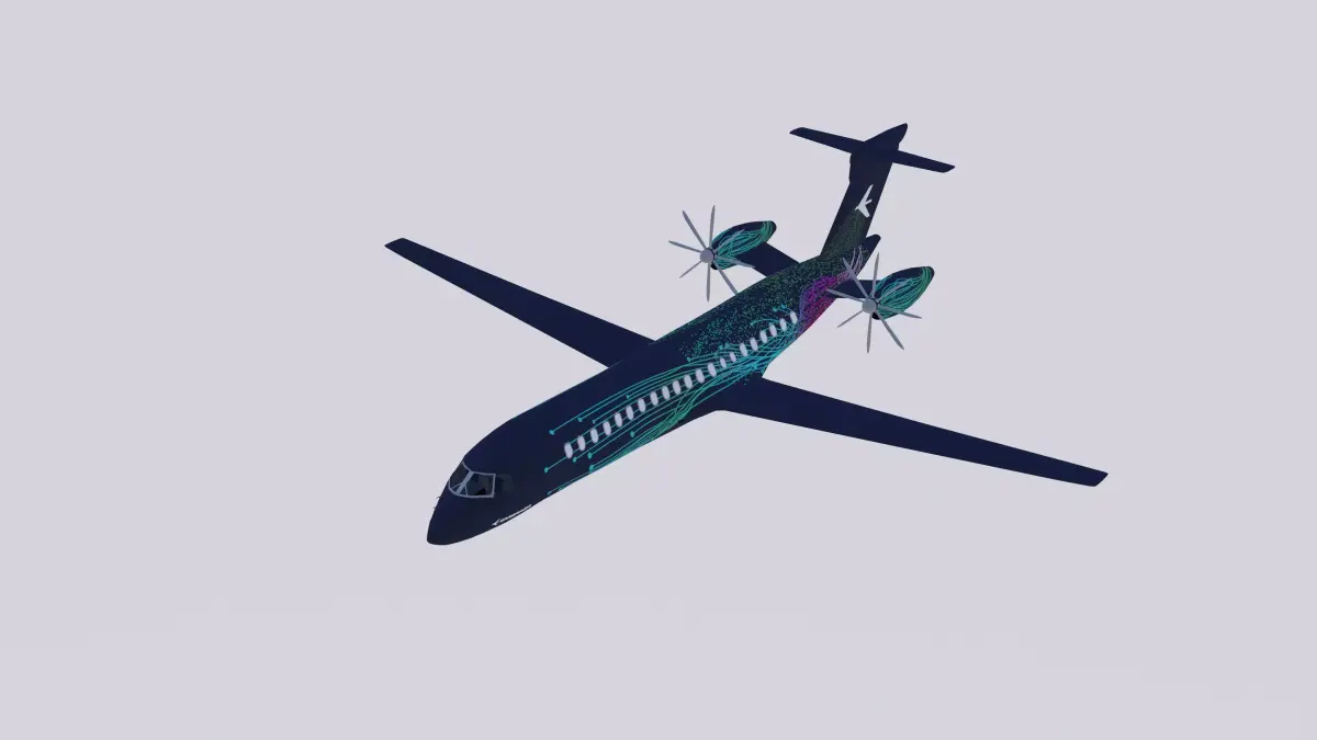 Embraer NG Turboprop Low-poly 3D model