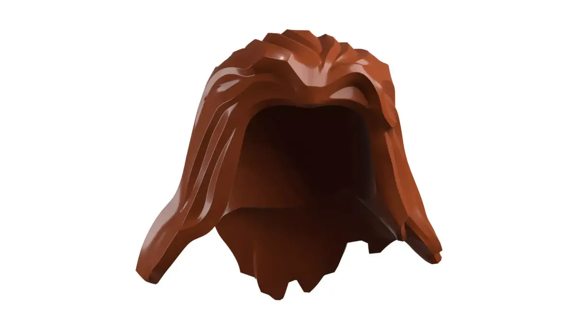 Custom3Dprint Minifigure Accessory - Minifigure Hair S2 - 016 3D print model