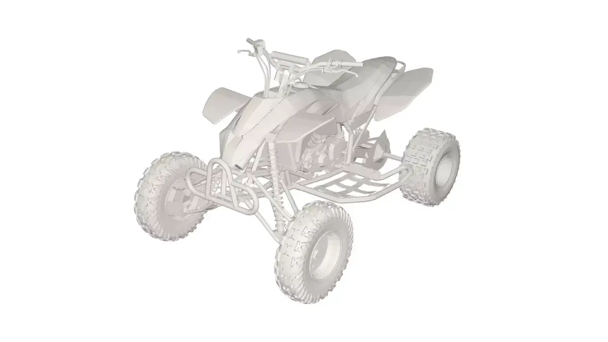 Quad bike 3D model buy