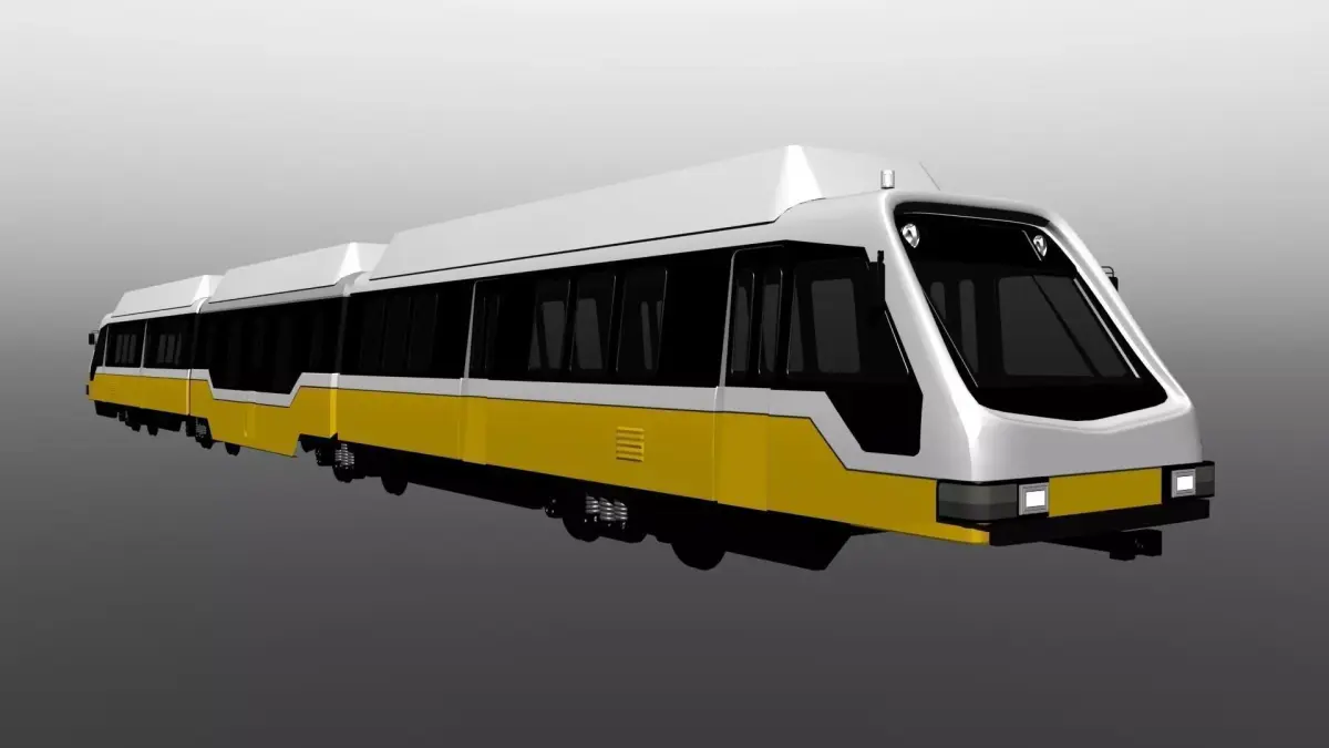 DART Light Rail 3D model