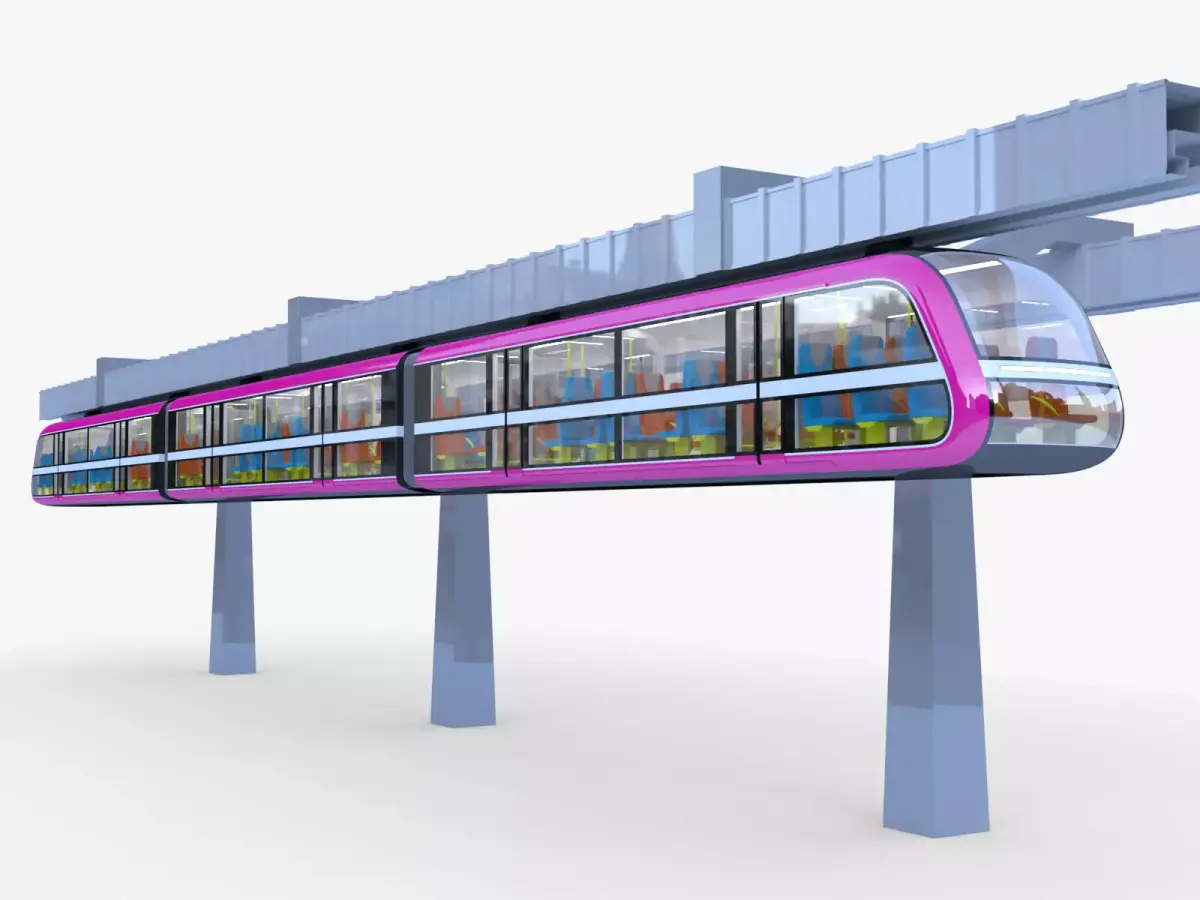 Elevated train concept 2024 3D model