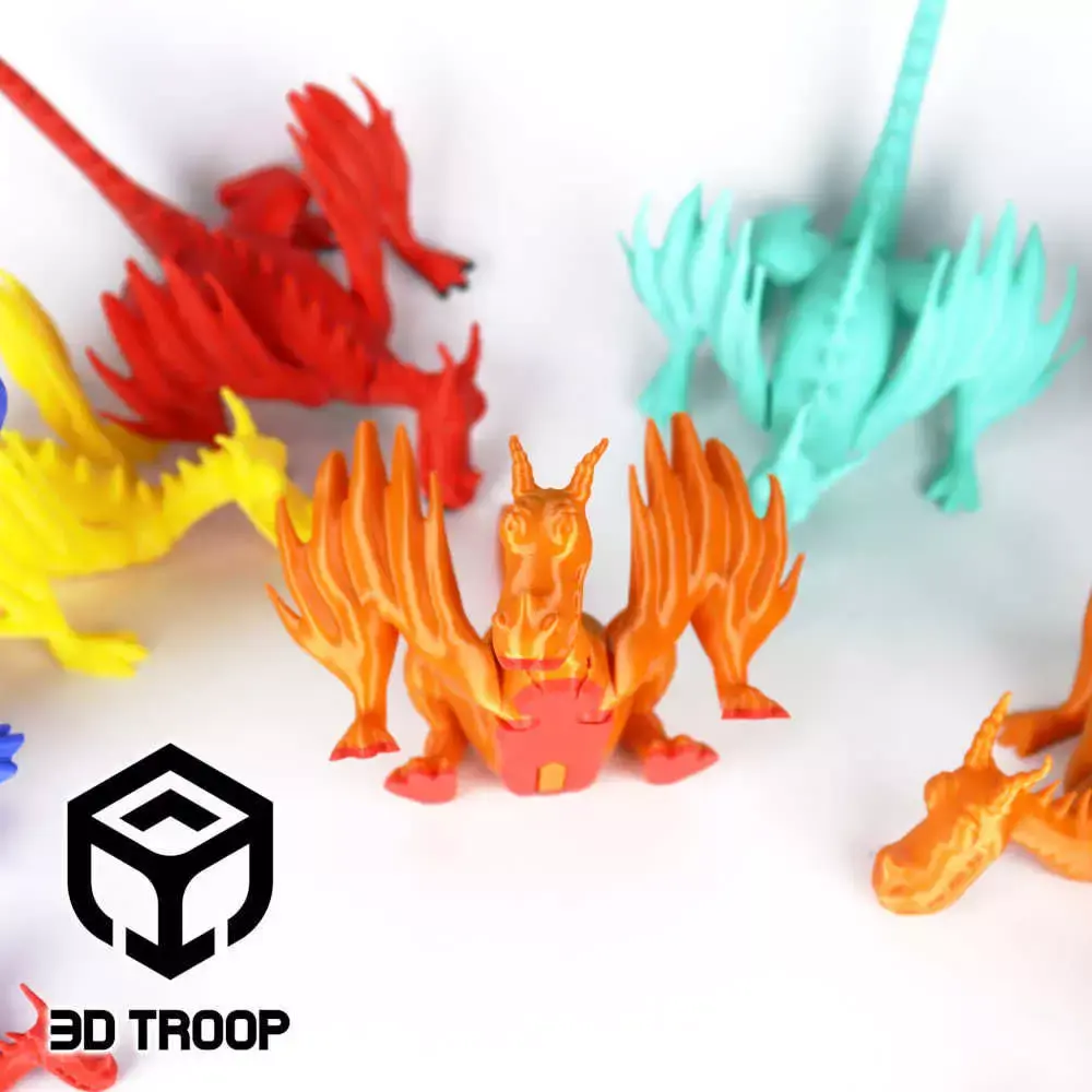 ARTICULATED DRAGON 3D print model purchase