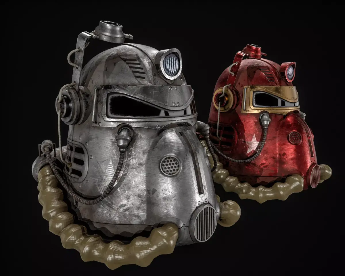 T51 Helmet  Low-poly 3D model