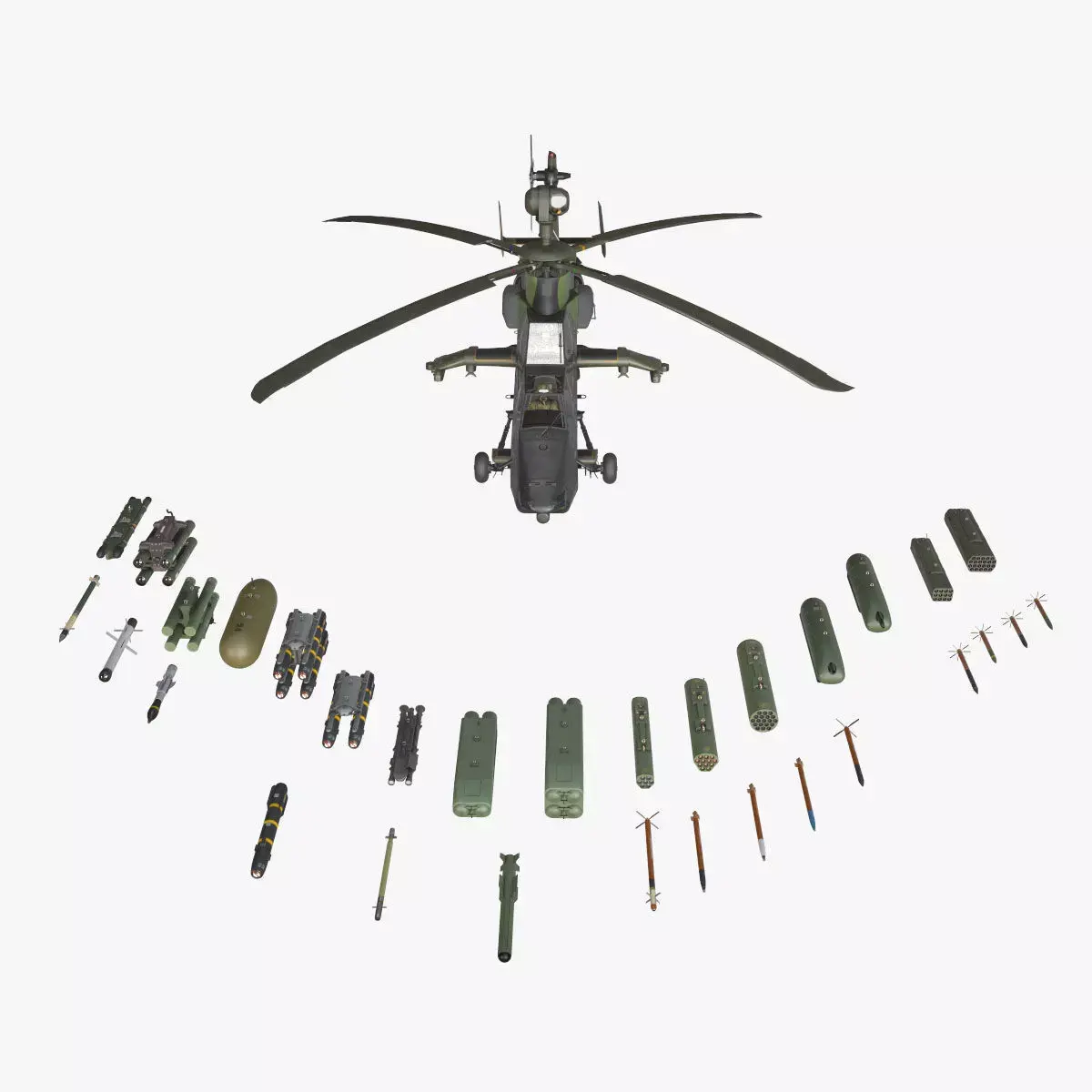  EC-665 Tiger UHT Germany Basic Animation Low-poly 3D model